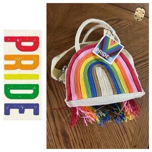 PRIDE Rainbow Woven Bag